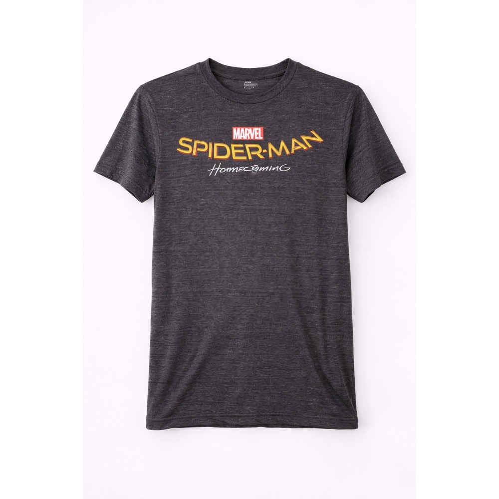 Marvel Spider-Man Homecoming Graphic T-Shirt Mens Medium Charcoal Gray Heather